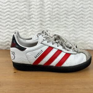 Adidas Originals Gazelle Hello Kitty Collab Lace Up Kids Size 2 IH9959 50th Anni
